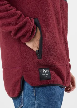 New Slade Pile Jacket Burgundy