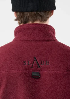 New Slade Pile Jacket Burgundy