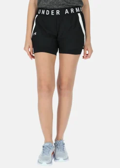 New Under Armour Play Up 2-in-1 Shorts Black