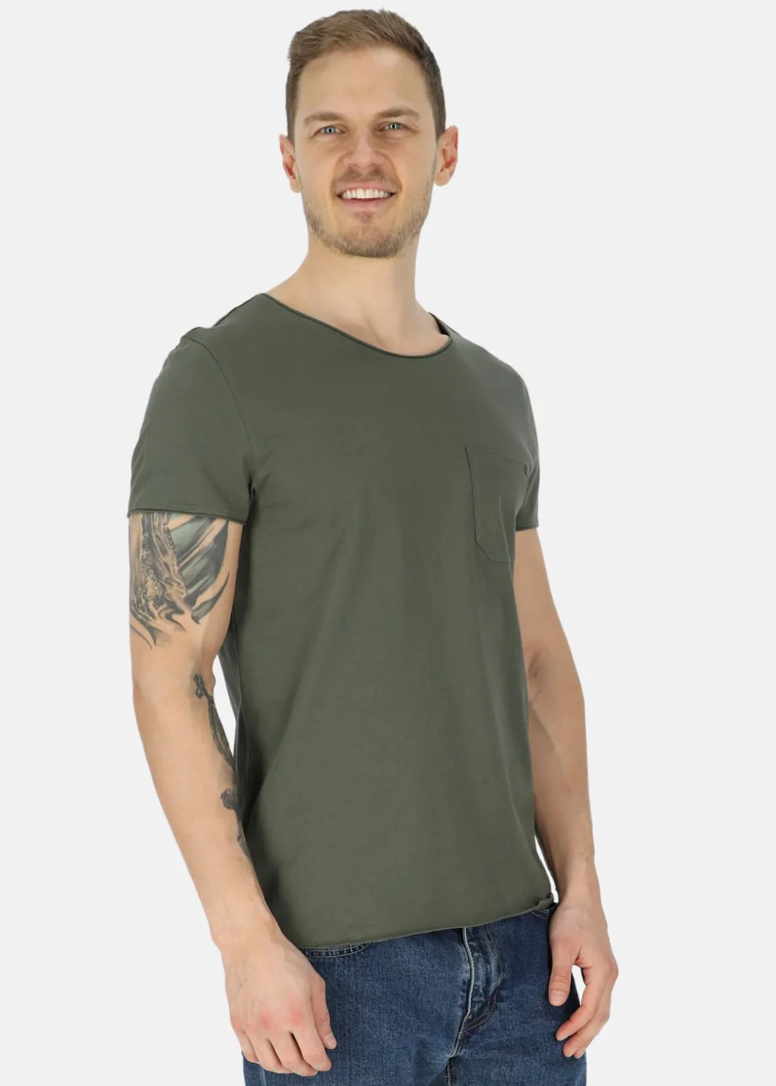 Hot Koppartrans Pocket Tee Olive