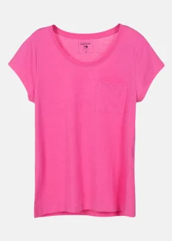 Outlet Denim Factory Pocket Tee W Pink melange
