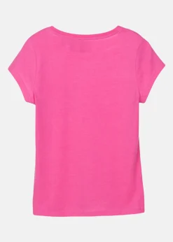 Outlet Denim Factory Pocket Tee W Pink melange