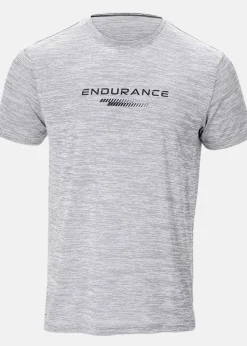 New Endurance Portofino M Performance S/S Te Mid Grey Melange