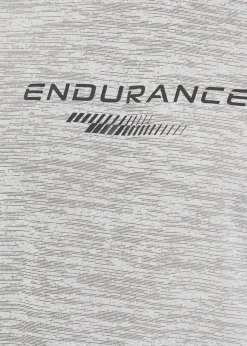 New Endurance Portofino M Performance S/S Te Mid Grey Melange