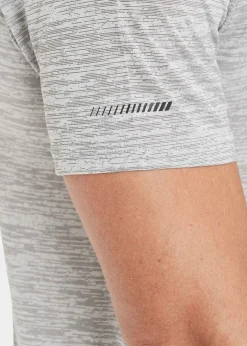 New Endurance Portofino M Performance S/S Te Mid Grey Melange