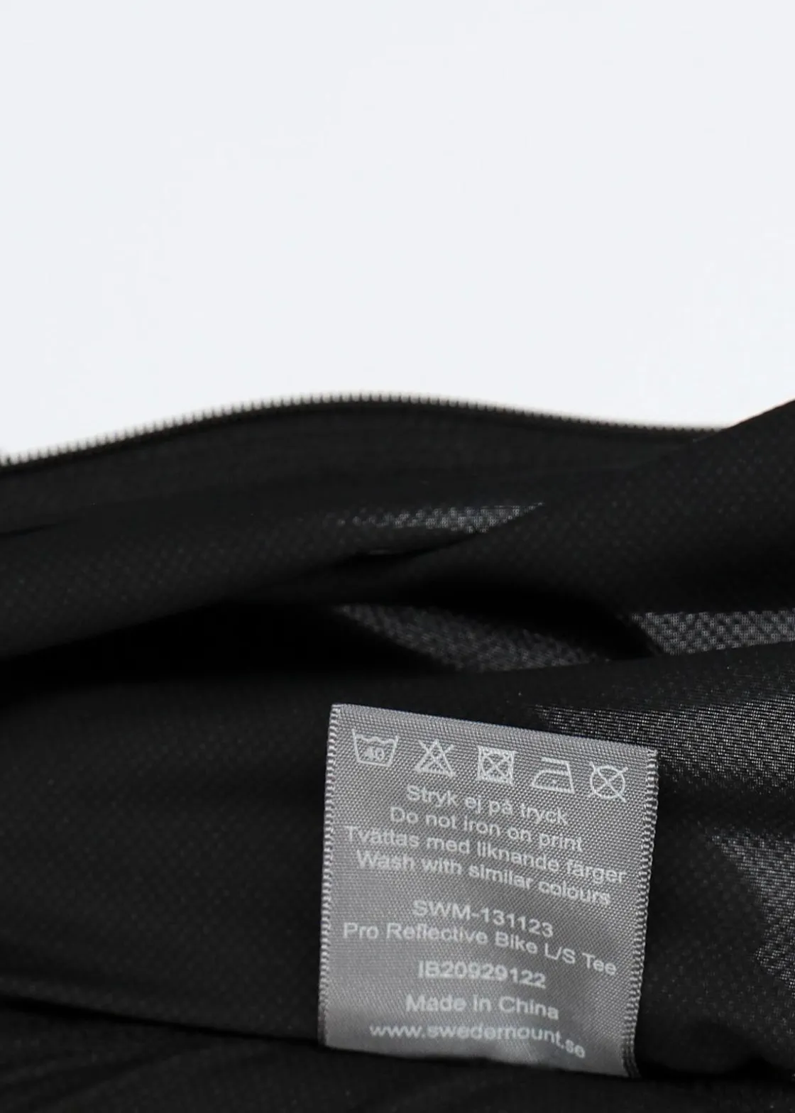 Sale Swedemount Pro Reflective Bike L/S Tee Black/Reflective