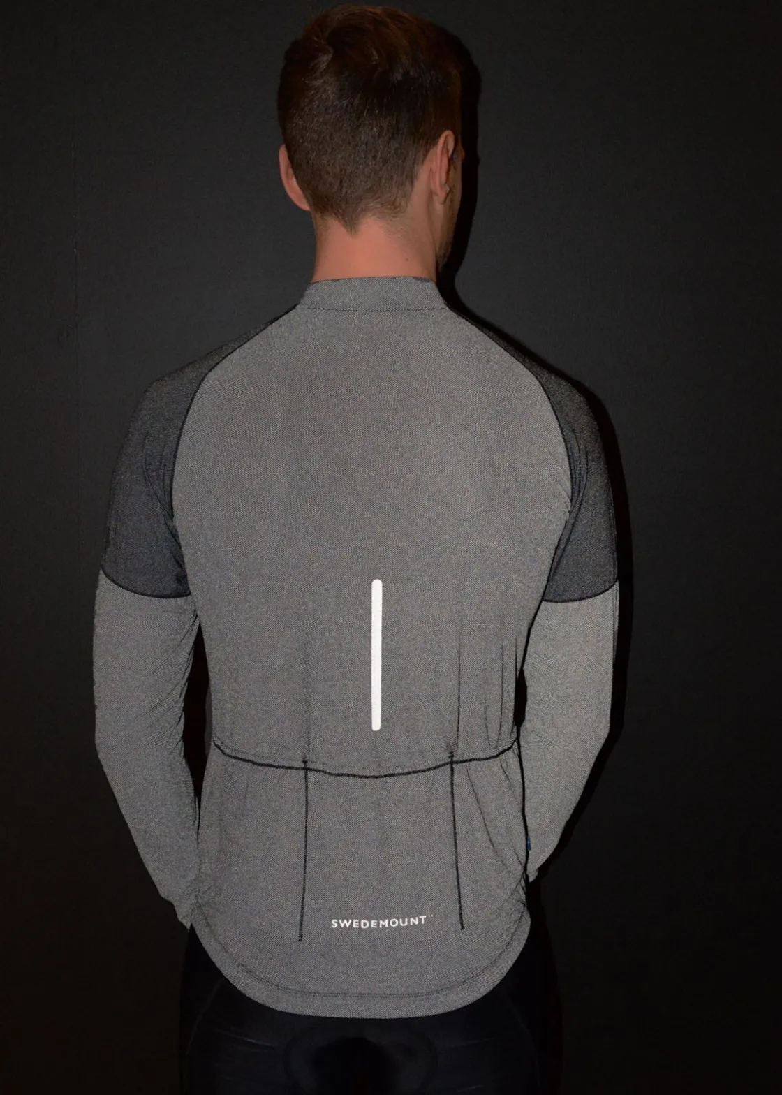 Sale Swedemount Pro Reflective Bike L/S Tee Black/Reflective