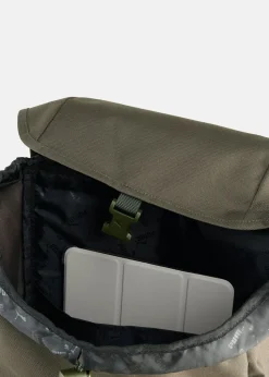 Online Puma PHASE HOODED Backpack Dark Olive-Glowing Red