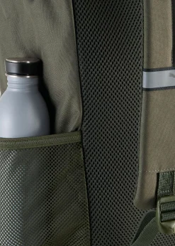 Online Puma PHASE HOODED Backpack Dark Olive-Glowing Red