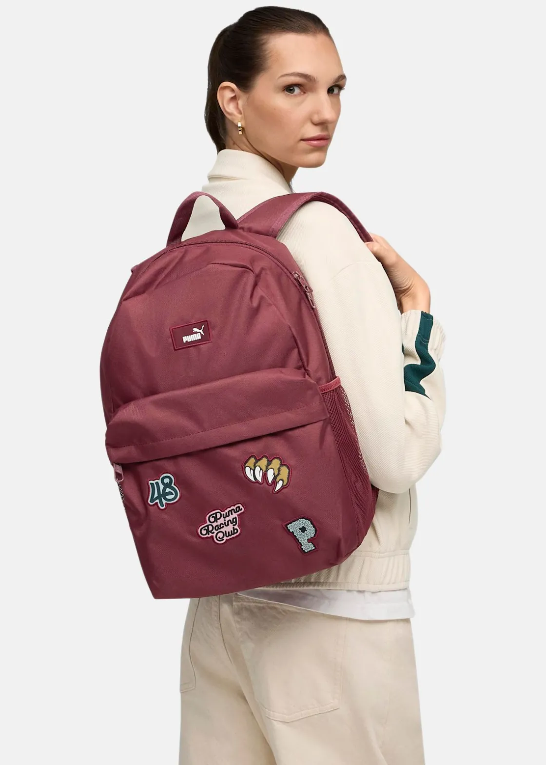 Sale Puma PHASE PATCH Backpack Ruby Shimmer