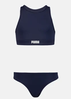 Hot Puma SWIM GIRLS RACERBACK BIKI navy