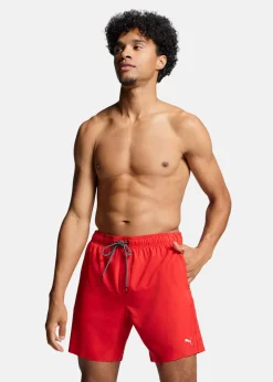 New Puma SWIM MEN MID SHORTS 1P red