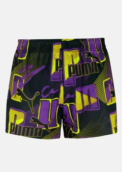 Sale Puma SWIM MEN PRINT LOGO Violet combo