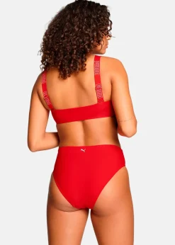 Best Puma SWIM WOMEN BANDEAU TOP 1P red