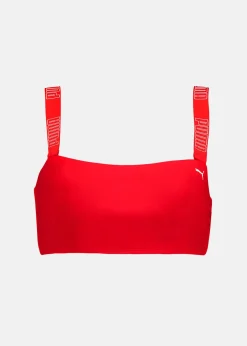 Best Puma SWIM WOMEN BANDEAU TOP 1P red