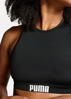 Discount Puma SWIM WOMEN RACERBACK TOP black