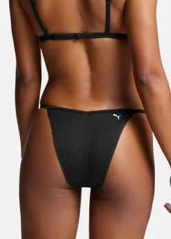 Sale Puma SWIM WOMEN RIBBED TANGA 1 black combo