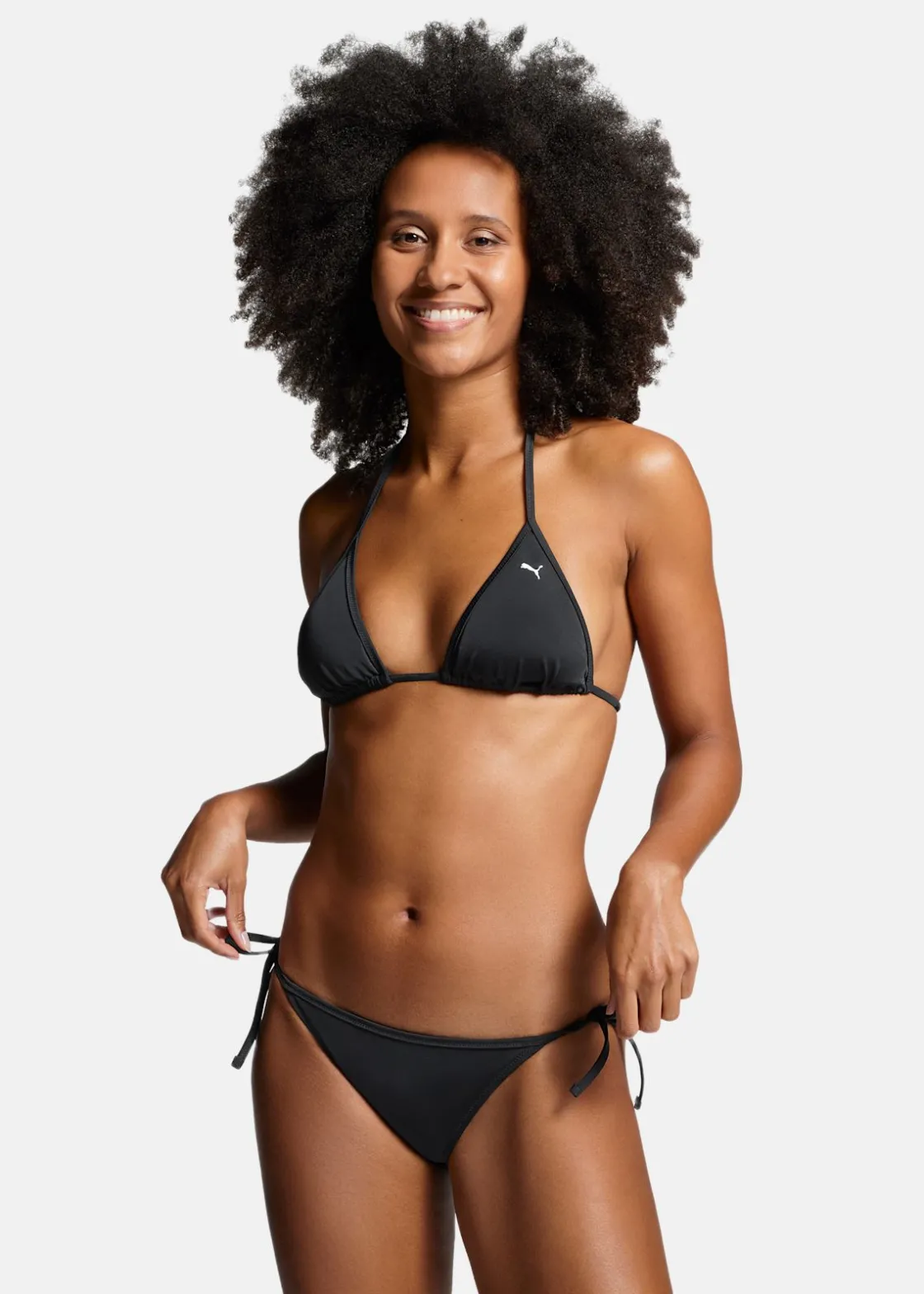 Discount Puma SWIM WOMEN SIDE TIE BRIEF black