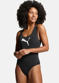 Discount Puma SWIM WOMEN SWIMSUIT 1P black
