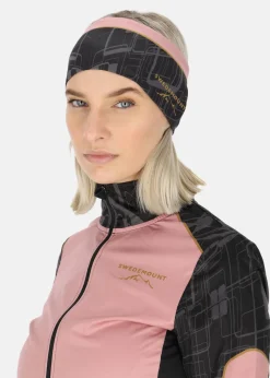 Sale Swedemount Race Headband Dusty Rose/Charcoal