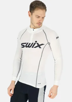 Outlet Swix RaceX bodyw halfzip M Bright white