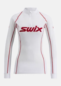 Discount Swix RaceX Classic Half Zip W Bright White/Swix Red