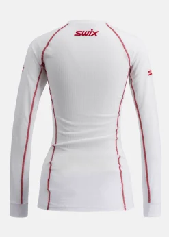 Discount Swix RaceX Classic Long Sleeve W Bright White/Swix Red