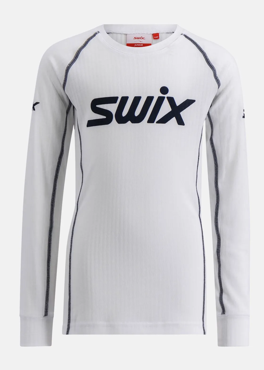 New Swix RaceX Classic Long Sleeve Jr Bright White/ Dark Navy