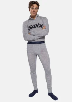 Sale Swix RaceX Merino Pants M Light Grey Melange/ Dark Navy