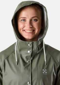 Hot X-trail Rain Coat W Dusty Olive