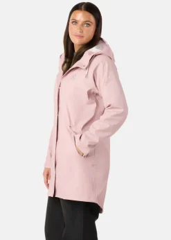 Online X-trail Rain Coat W Dusty Rose