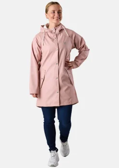 Online X-trail Rain Coat W Dusty Rose