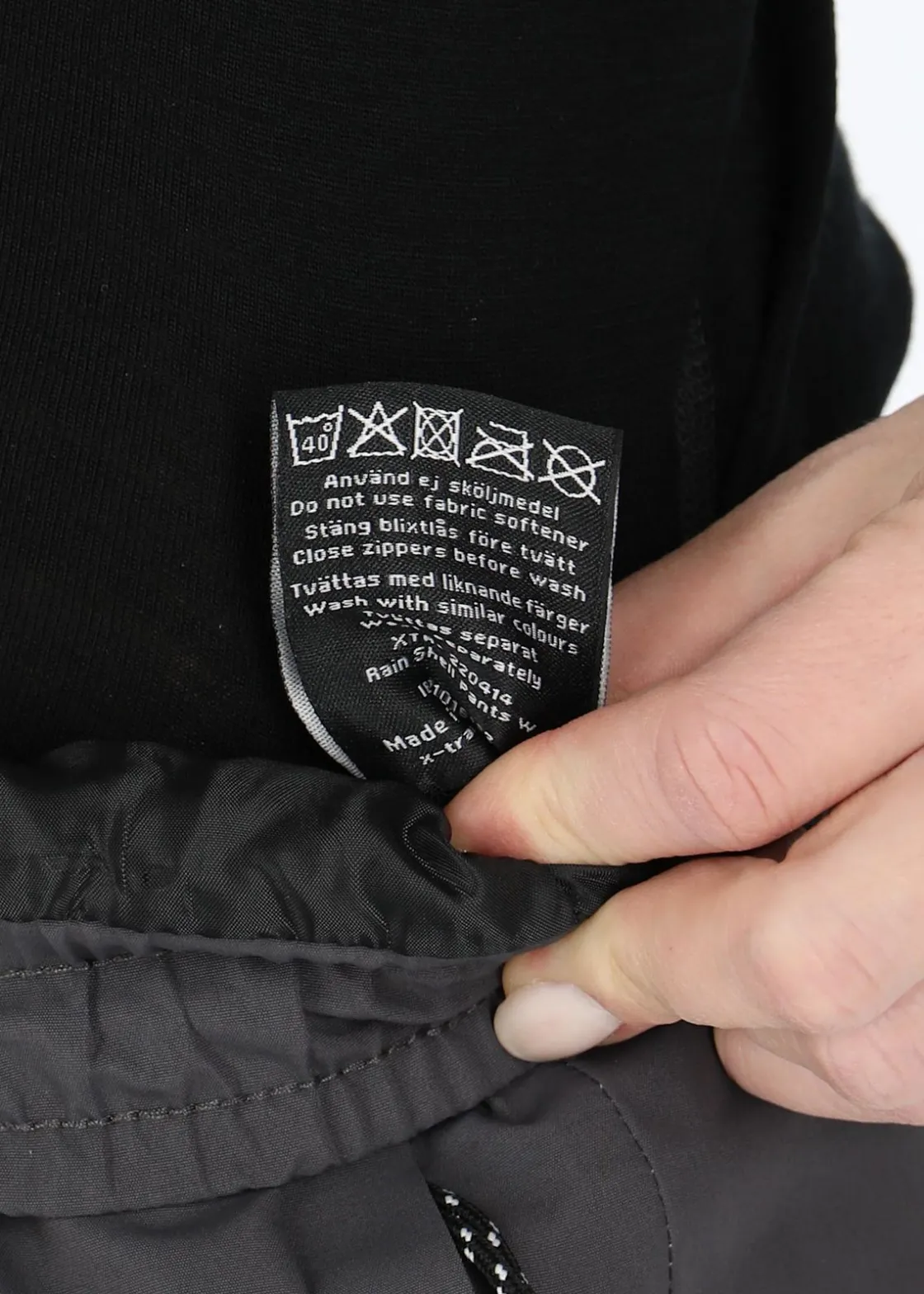 Online X-trail Rain Shell Pants W Charcoal