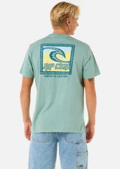 Best Rip Curl RAW ENERGY TRAD TEE BLUE LAGOON