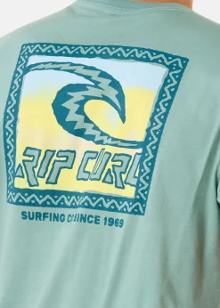 Best Rip Curl RAW ENERGY TRAD TEE BLUE LAGOON