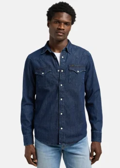 Hot Lee REGULAR_WESTERN_SHIRT RINSE MEDIUM DENIM
