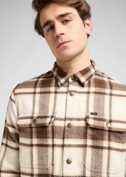 Clearance Lee RELAXED_OVERSHIRT ARABICA_PLAI