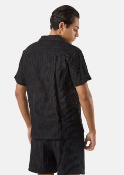 Sale Denim Factory Resort Shirt Short Sleeve Dark Black