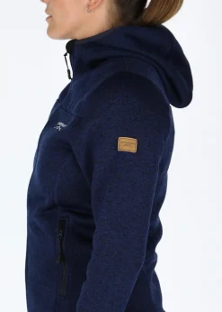 Clearance Swedemount Reykjavik Fleece Hood Jacket 2.0 W Navy Melange