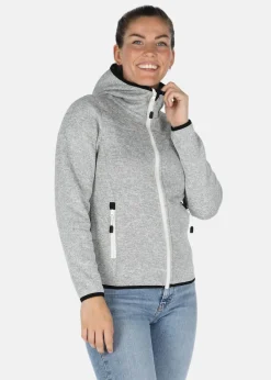 New Swedemount Reykjavik Fleece Hood Jacket 2.0 W Grey Melange