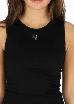 Sale Ellen New York Rib Seamless Singlet Black