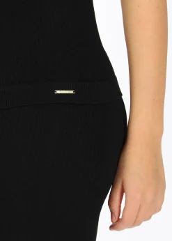 Sale Ellen New York Rib Seamless Singlet Black