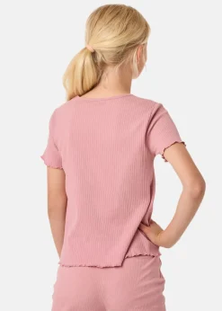 Outlet Ellen New York Rib Top G JR Dusty Rose