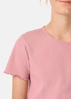 Outlet Ellen New York Rib Top G JR Dusty Rose