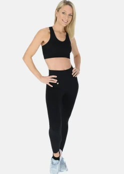 Hot Swedemount Ribbed Seamless Bra W Black