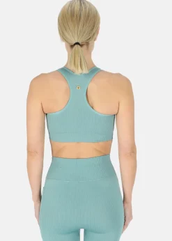 Clearance Swedemount Ribbed Seamless Bra W Seaweed Green