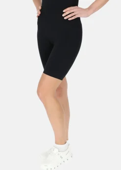 Best Swedemount Ribbed Seamless Short Tights W Black