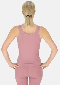 Discount Swedemount Ribbed Seamless Tank Top W Dusty Rose