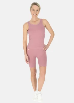 Discount Swedemount Ribbed Seamless Tank Top W Dusty Rose