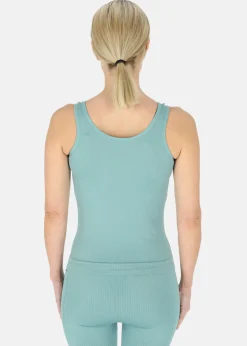 Sale Swedemount Ribbed Seamless Tank Top W Seaweed Green